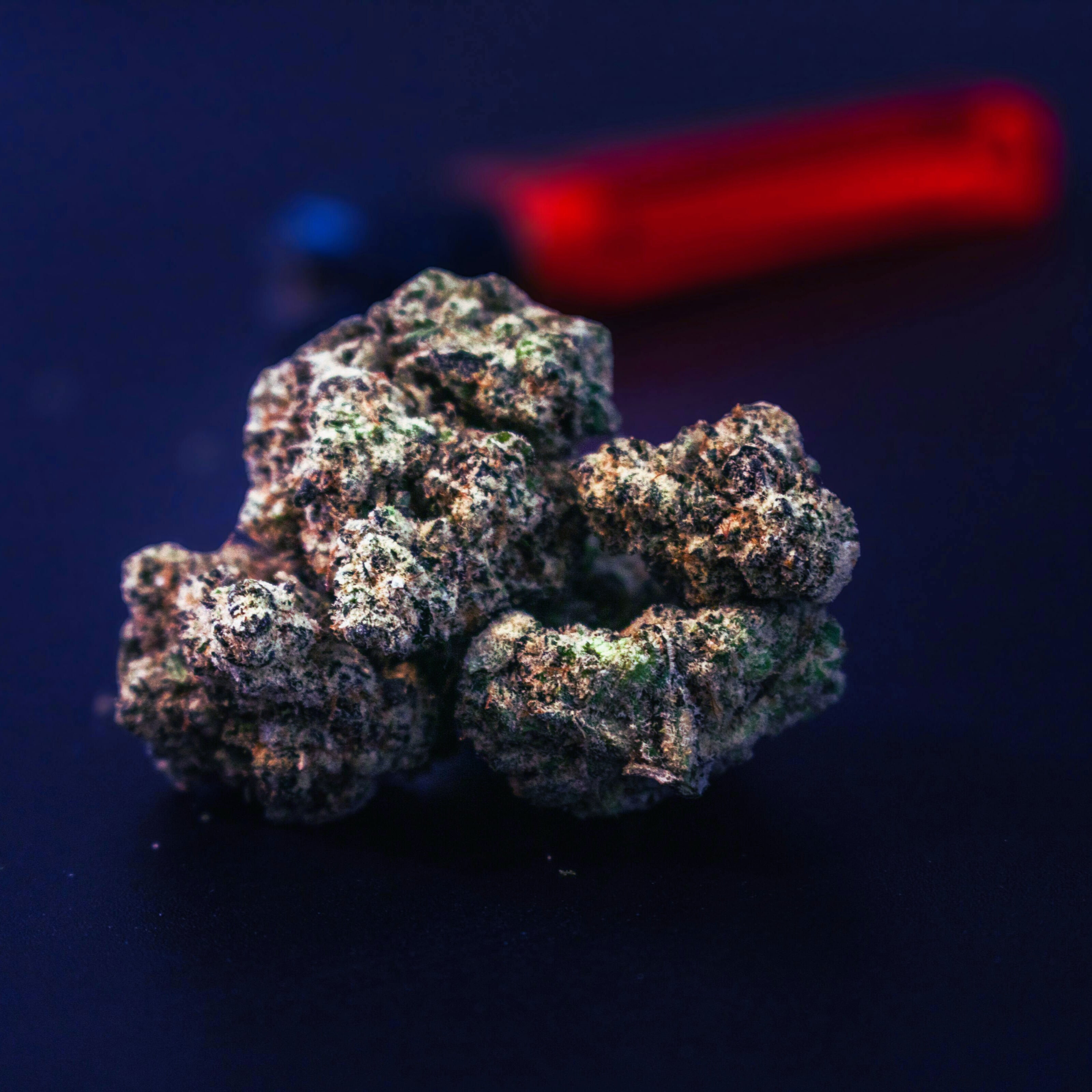 Close-up of exotic THCa flower buds with rich color and texture from StreetStem.